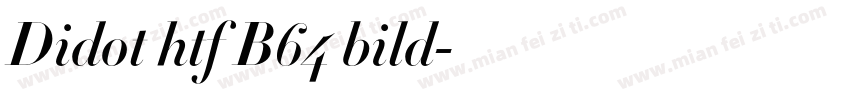 Didot htf B64 bild字体转换